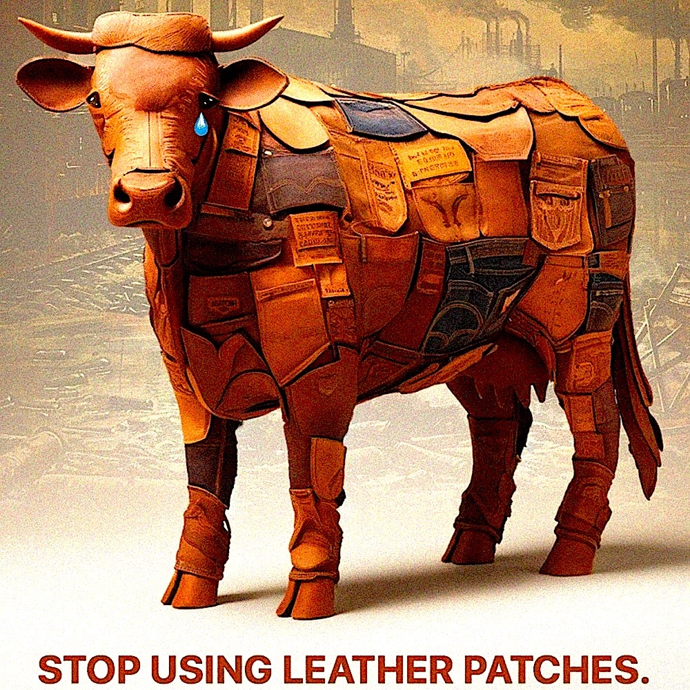👖👖👖DITCH THE LEATHER PATCHES ON CLOTHING!
